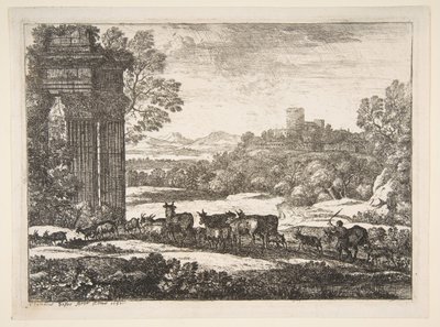 El rebaño regresando en clima tormentoso de Claude Lorrain