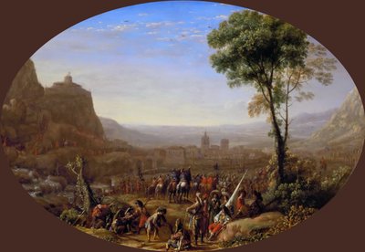 El paso de Susa tomado por Luis XIII en 1629, ca 1631 de Claude Lorrain