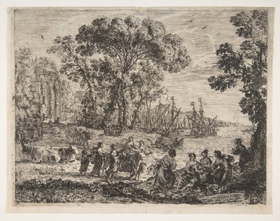 El rapto de Europa, 1634 de Claude Lorrain