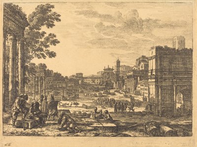 El Foro Romano (Le Campo Vaccino) de Claude Lorrain