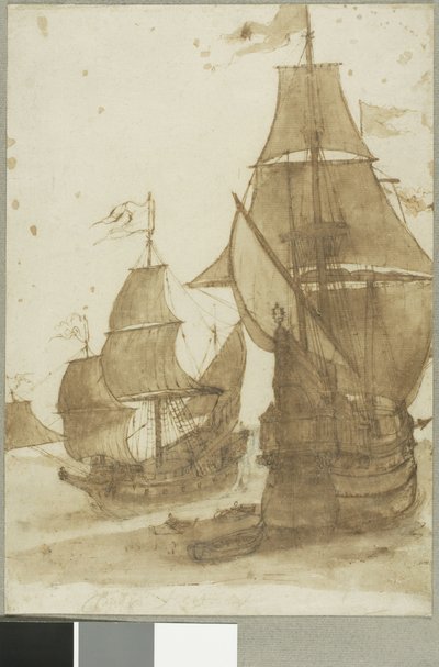 Dos fragatas de Claude Lorrain