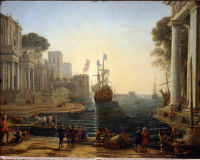 Ulises presenta a Criseida a su padre (Pintura) de Claude Lorrain