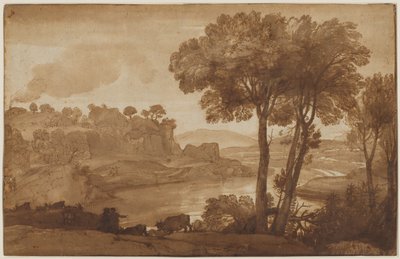 Vista de la Acqua Acetosa (recto) de Claude Lorrain