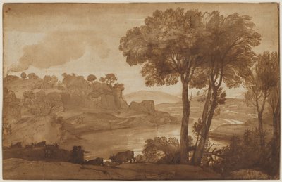 Vista del Acqua Acetosa (recto) de Claude Lorrain