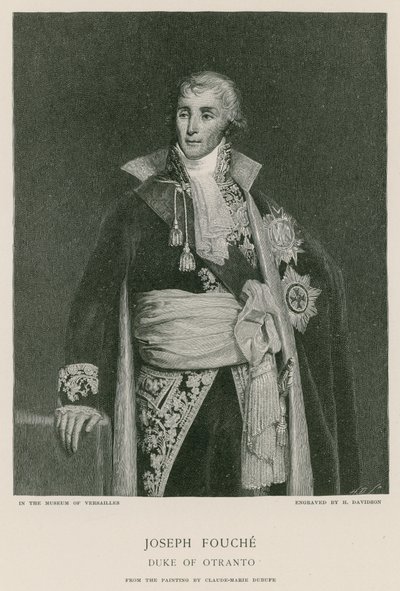 Joseph Fouché, Duque de Otranto de Claude Marie Dubufe