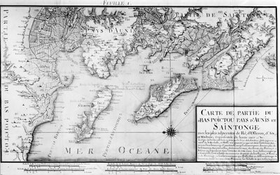 Atlas 131 H f.1 Mapa de Bas Poitou, Pays d
