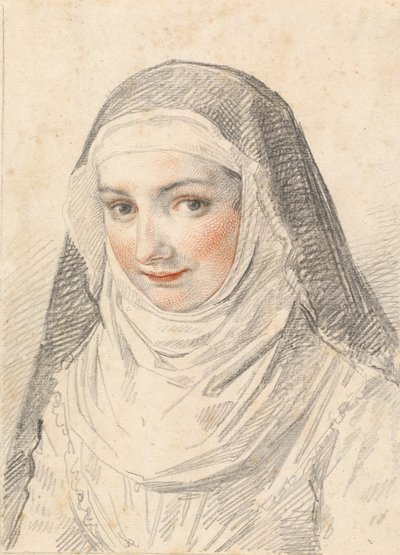 Una joven monja de Claude Mellan
