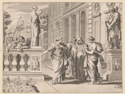 Alegoría en honor al Collegio Romano de Claude Mellan