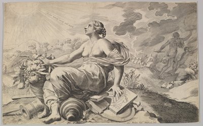 Alegoría de Francia con las armas de Richelieu Allégorie sur la Paix de Claude Mellan