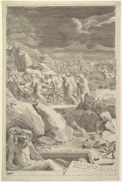 Procesión Fúnebre de Cristo, 1678 de Claude Mellan