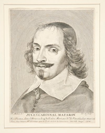 Cardenal Jules Mazarino (1602-1661) de Claude Mellan