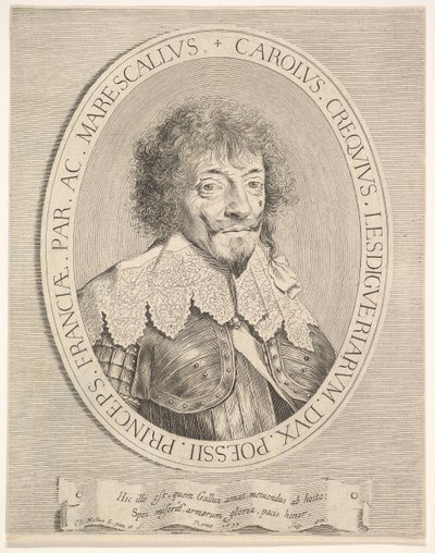 Charles I de Créquy, duque de Lesdiguières, 1633 de Claude Mellan