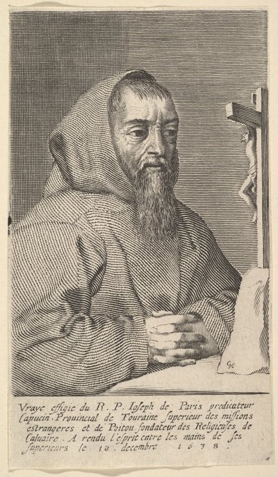 François Le Clerc Du Tremblay, llamado el Padre Joseph, 1638 de Claude Mellan
