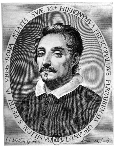 Girolamo Frescobaldi 1583 - 1643, músico de Ferrara de Claude Mellan