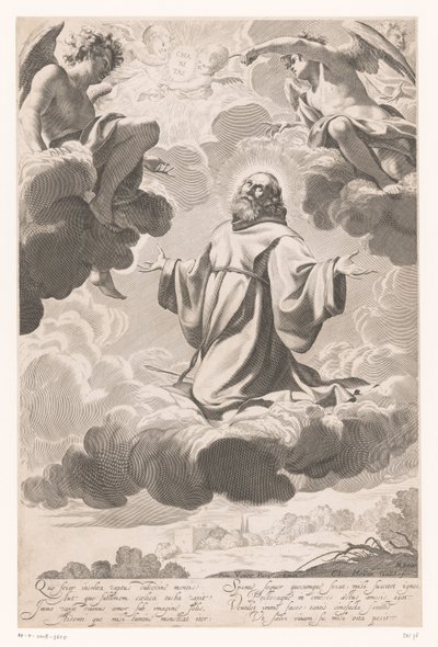 San Francisco de Paula en éxtasis de Claude Mellan