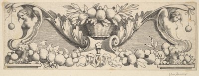 Cinta para la Cabeza: Cesta de Frutas de Claude Mellan