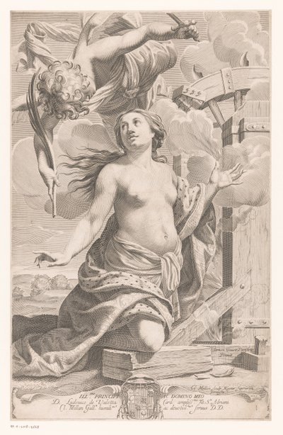 Santa Catalina de Alejandría de Claude Mellan