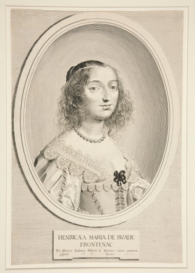 Henriette-Marie Montmort de Buade-Frontenac de Claude Mellan