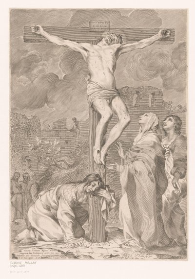 Crucifixión de Cristo de Claude Mellan