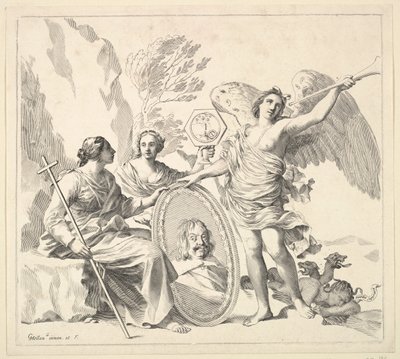 Louis-Emmanuel de Valois, conde de Alais y duque de Angulema, siglo XVII de Claude Mellan