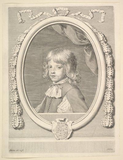 Luis-José de Lorena, duque de Guisa, como niño de Claude Mellan