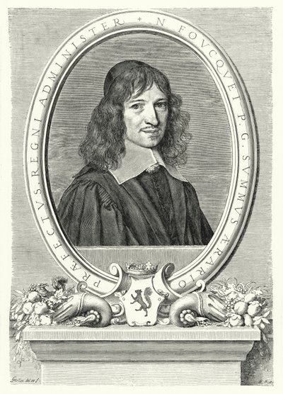 Nicolas Fouquet, Superintendente de Finanzas en Francia bajo Luis XIV de Claude Mellan