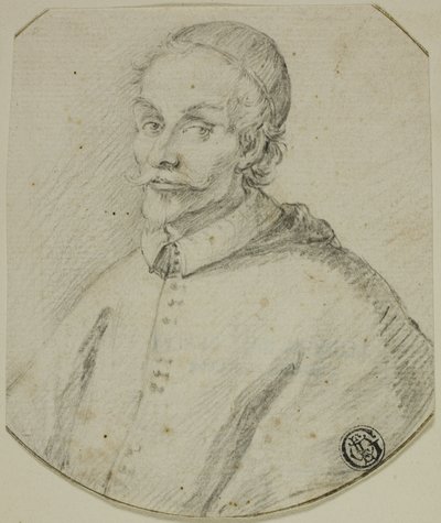 Busto retrato de un cardenal de Claude Mellan