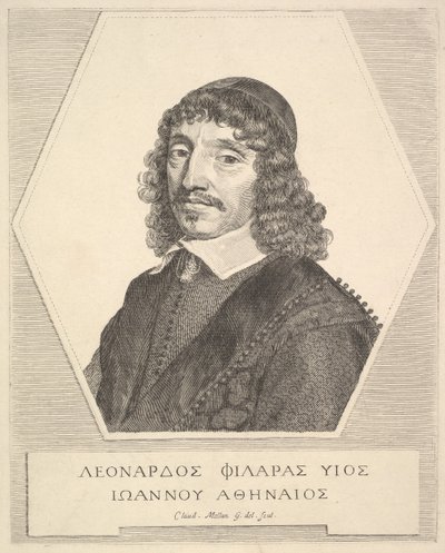 Retrato de Leonardos Philaras de Claude Mellan