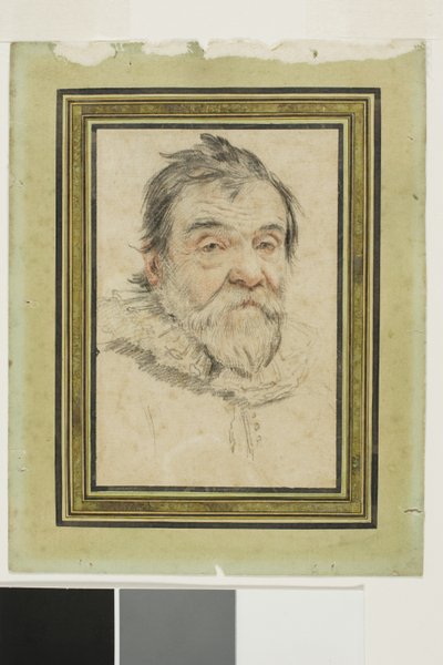 Retrato de un anciano barbudo de Claude Mellan