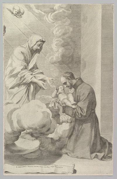 San Gaetano, Fundador de los Teatinos de Claude Mellan