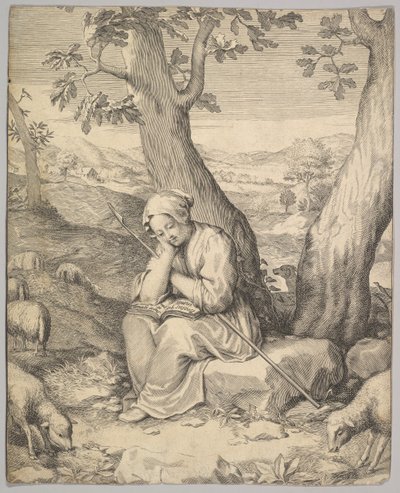 Santa Genoveva de Claude Mellan
