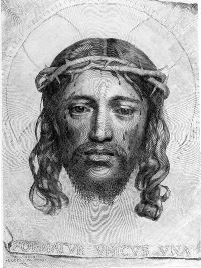 La cabeza de Cristo, 1735 de Claude Mellan