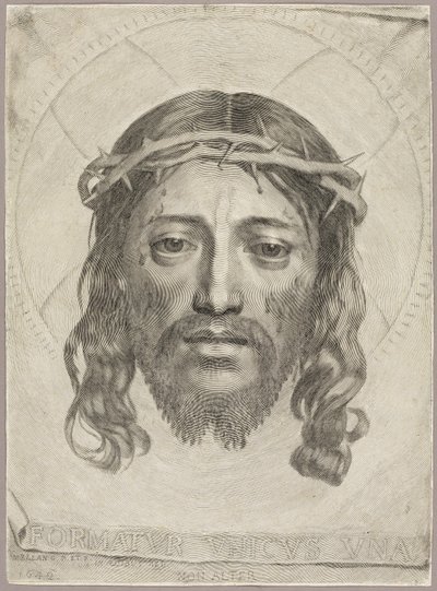 El Sudario de Santa Verónica de Claude Mellan