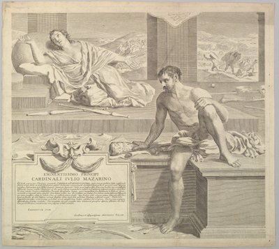 Tesis teológica de Antoine Talon, 1648 de Claude Mellan