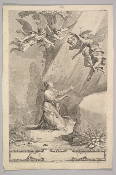 Página de título para François de Sales, Introducción a la vida devota, 1641 de Claude Mellan