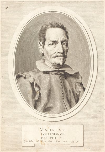 Vincenzo Giustiniani de Claude Mellan