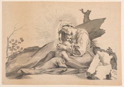 Virgen y Niño de Claude Mellan