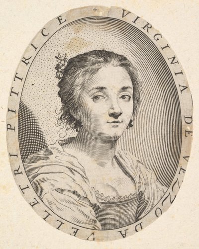 Virginia da Vezzo, esposa de Simon Vouet, 1626 de Claude Mellan