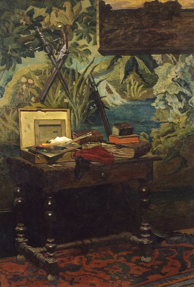 Un rincón del estudio, por Claude Monet de Claude Monet