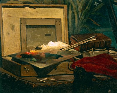 Un rincón del estudio de Claude Monet