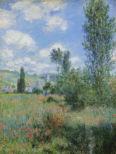 Vista de Vétheuil de Claude Monet