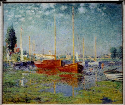 Argenteuil. Dos veleros rojos de Claude Monet