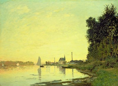 Argenteuil, al final de la tarde, 1872 de Claude Monet