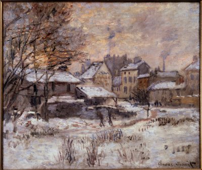 Argenteuil bajo la nieve de Claude Monet
