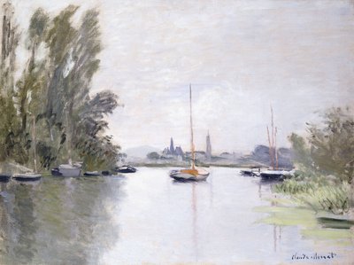 Argenteuil, vista del Brazo Pequeño del Sena, 1872 de Claude Monet