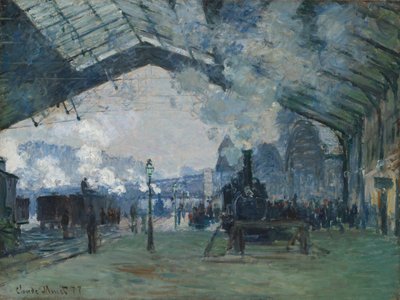 Llegada del tren de Normandía, Gare Saint-Lazare de Claude Monet
