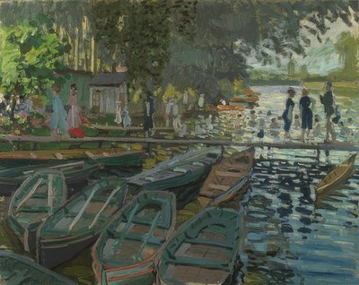 Bañistas en La Grenouillère de Claude Monet