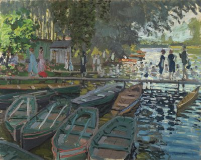 Bañistas en La Grenouillere de Claude Monet