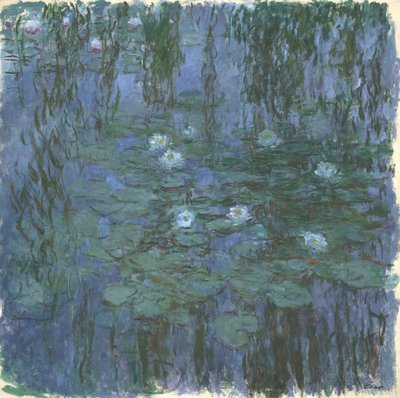 Ninfeas azules de Claude Monet