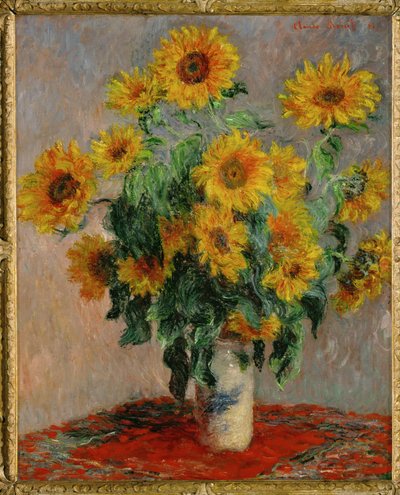 Bouquet de Soleils (pintura sobre lienzo) de Claude Monet